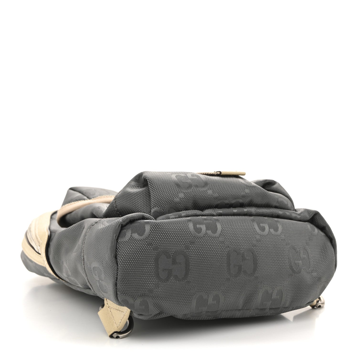 Gucci Econyl Nylon Monogram Off The Grid Sling Backpack Graphite Grey New Plaster 4 of 12