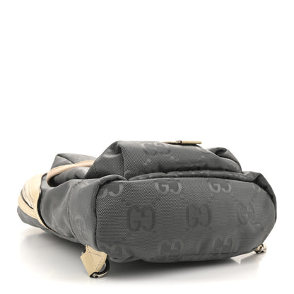 Gucci Econyl Nylon Monogram Off The Grid Sling Backpack Graphite Grey New Plaster 4 of 12