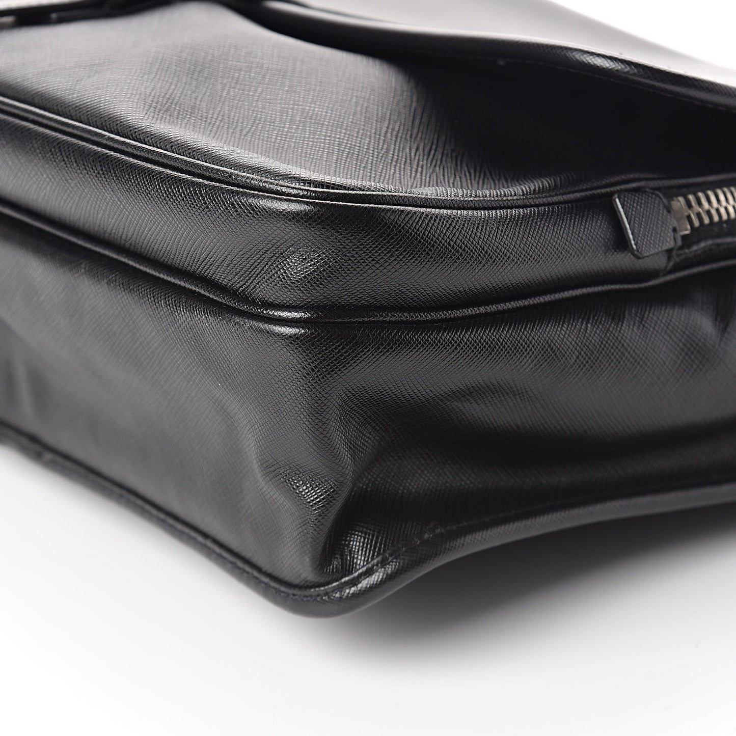 Saffiano Messenger Satchel Black