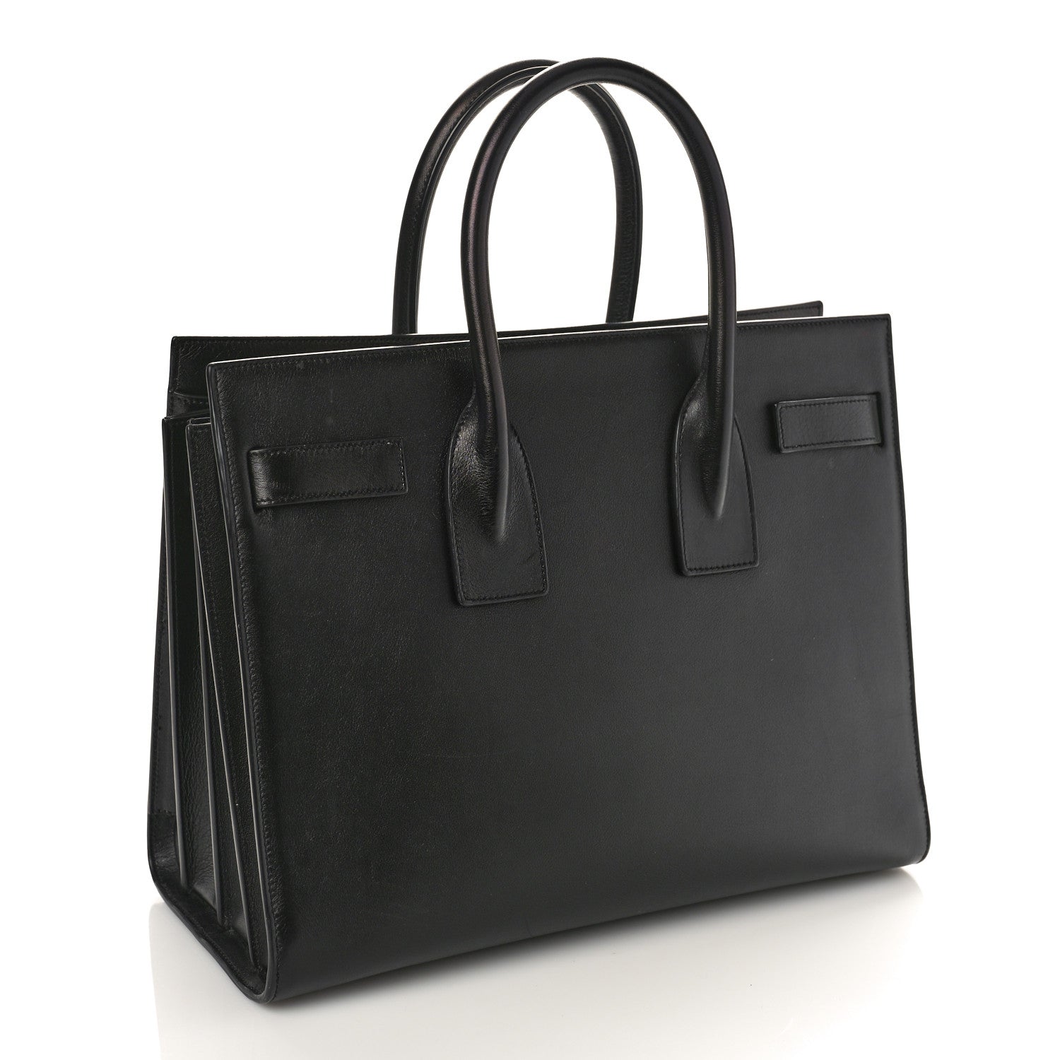 Saint Laurent Grained Calfskin Small Sac De Jour Black 3 of 8