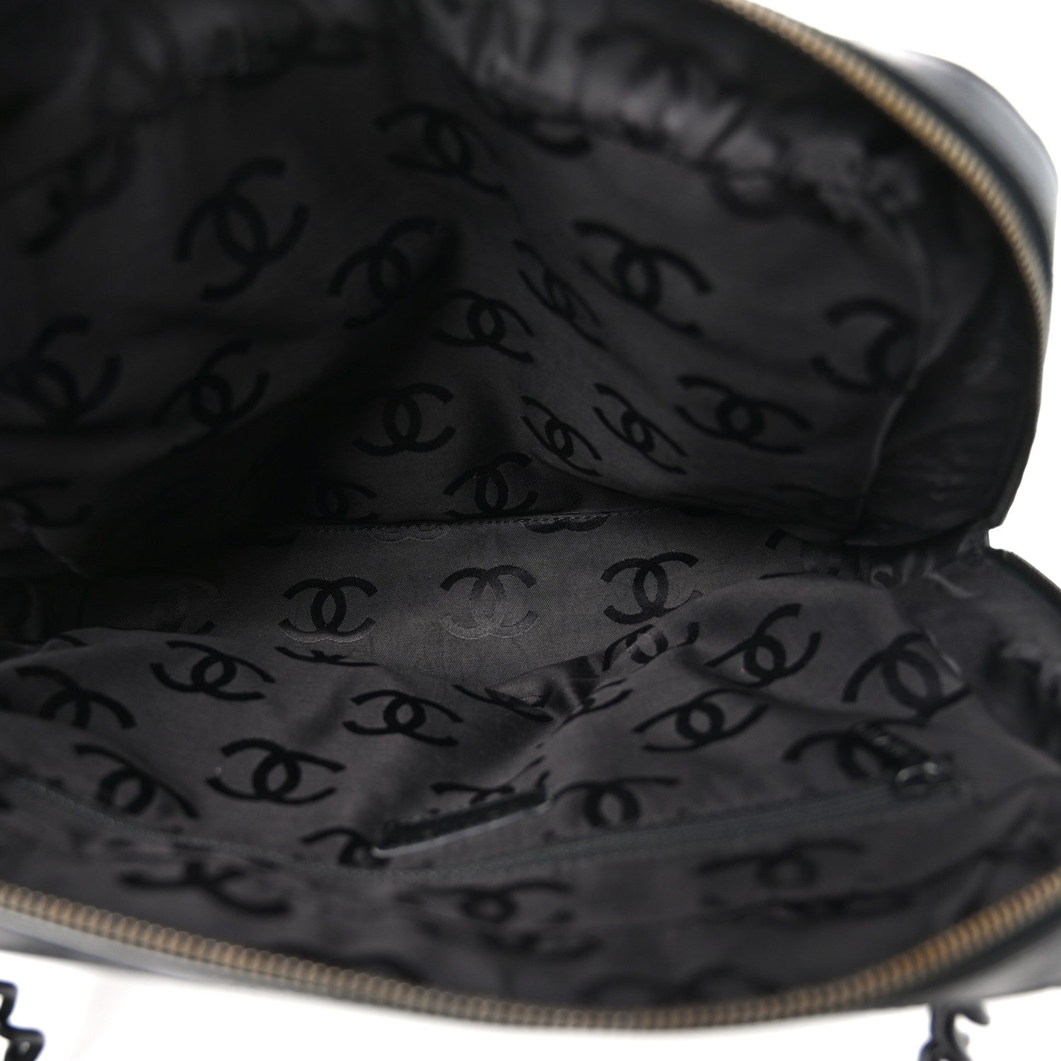 Chanel Jersey Quilted Chocolate Bar Shoulder Bag Black 5 of 10