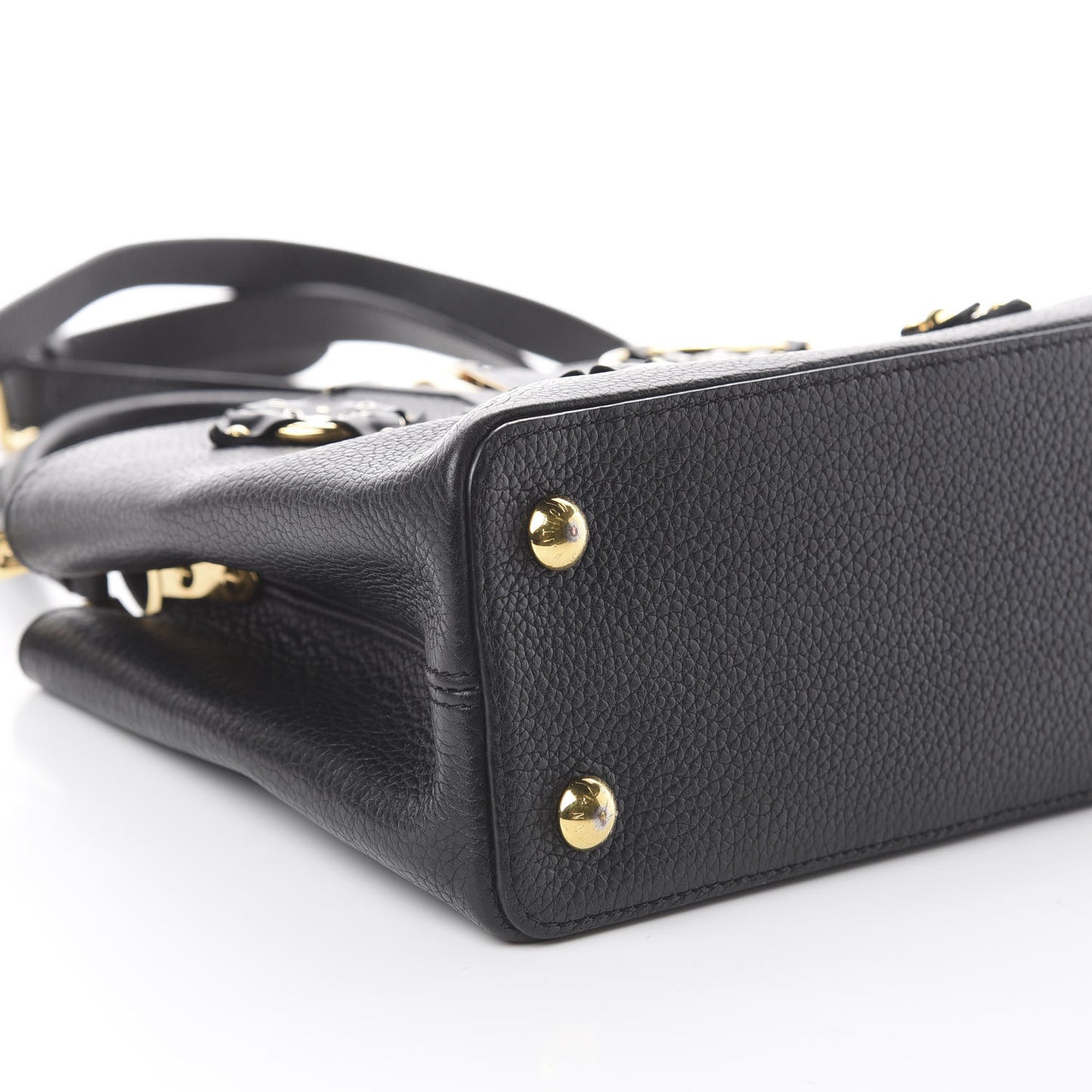 Taurillon Metallic Flowers Capucines PM Black
