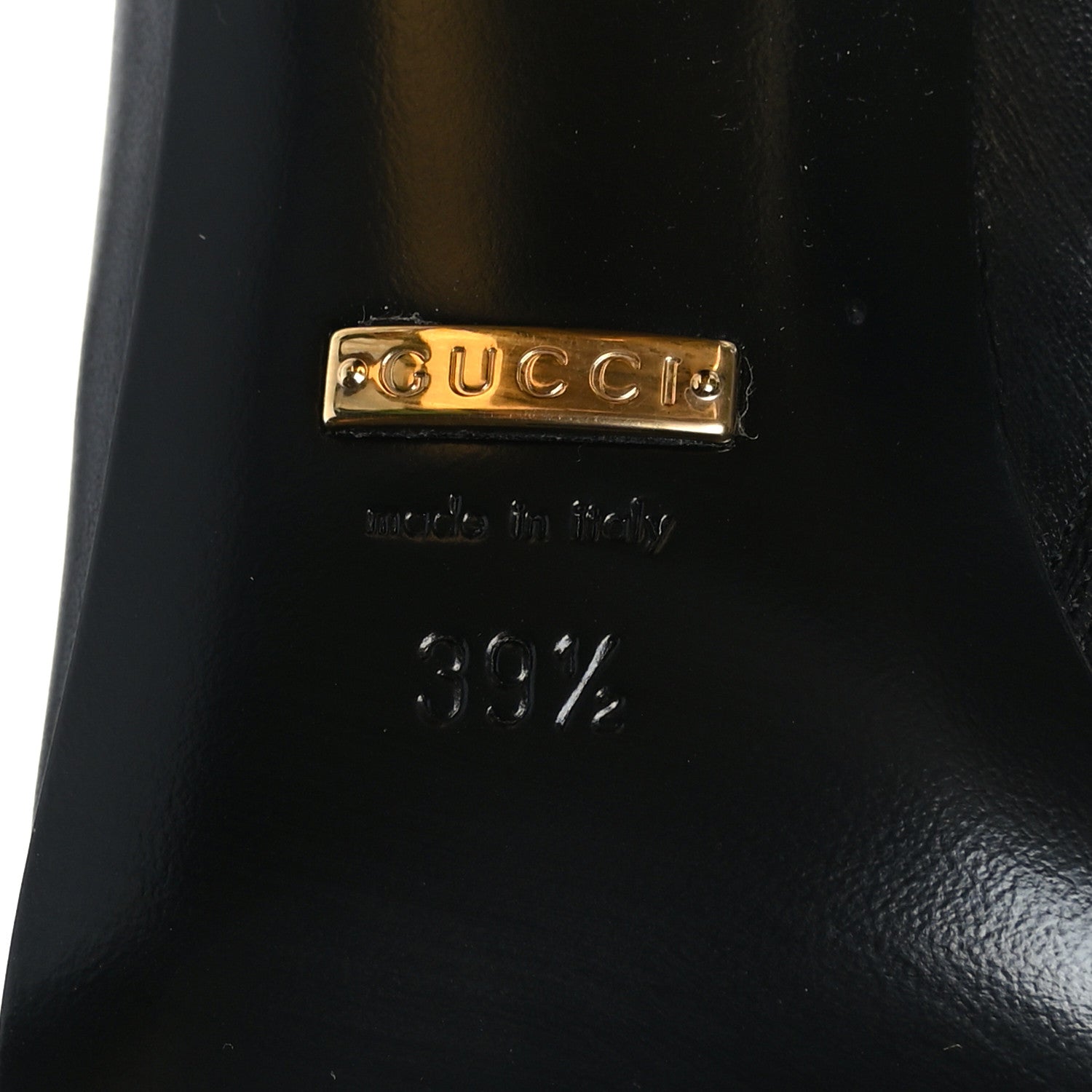 Gucci Nappa Horsebit Ankle Boots 39.5 Black 7 of 7