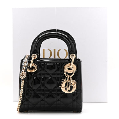 Christian Dior Patent Cannage Mini Lady Dior Black 11 of 11