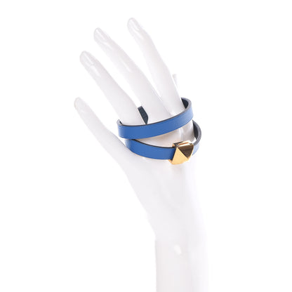 Hermes Swift Medor Infini Double Wrap Bracelet T2 Bleu Hydra Vert Cypress 2 of 7