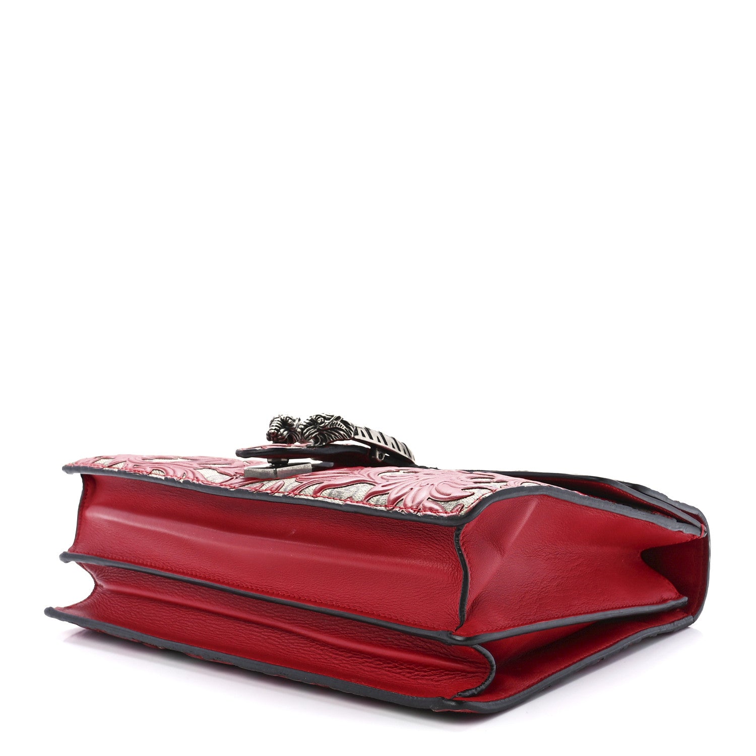 Gucci GG Supreme Monogram Arabesque Medium Dionysus Shoulder Bag Hibiscus Red 9 of 11