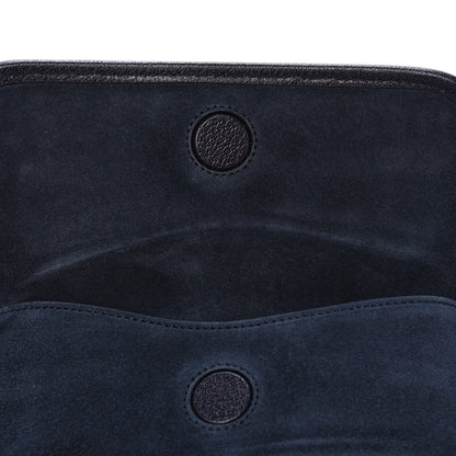 Gucci Suede Web Small Neo Vintage Double Flap Messenger Bag Blue 15 of 17