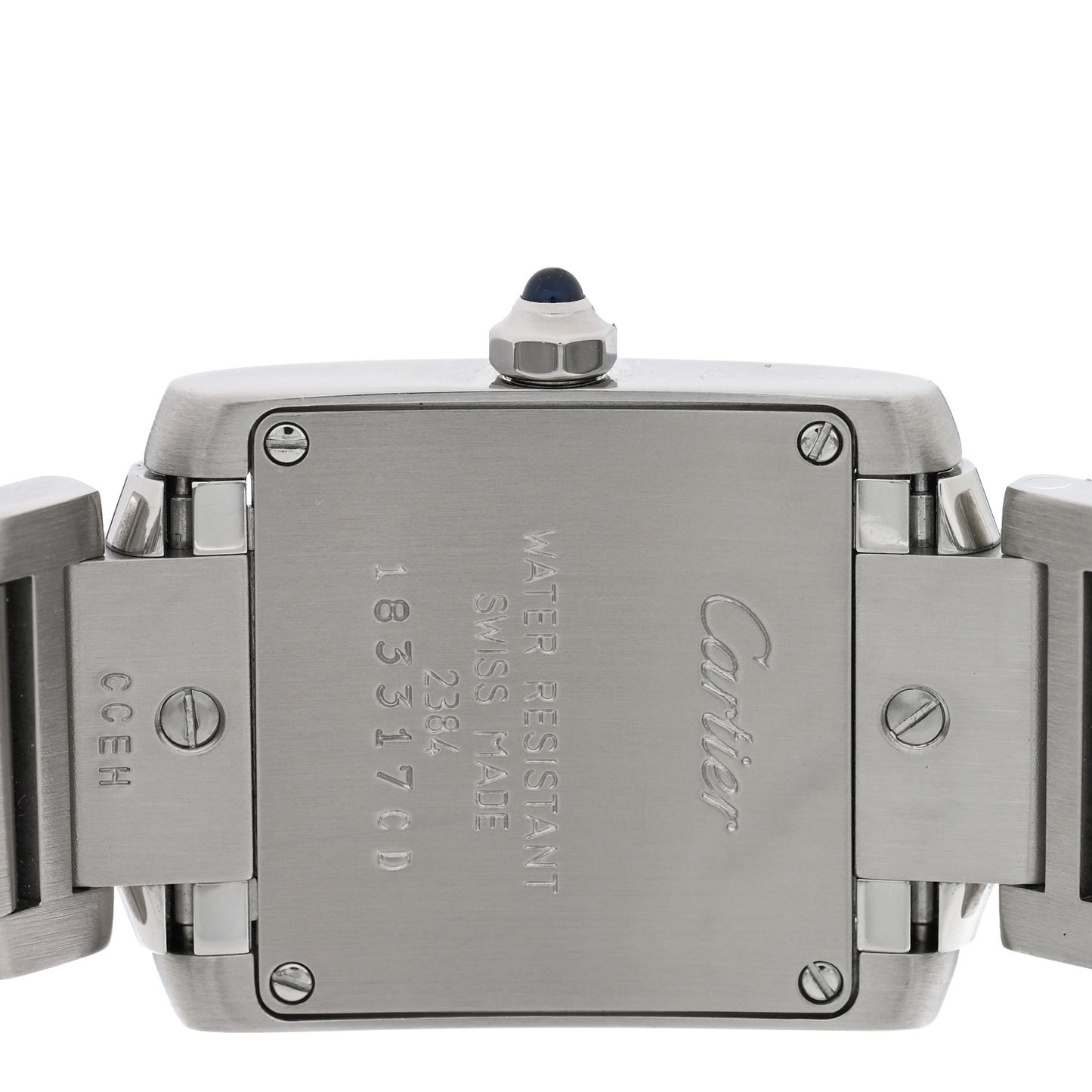 Stainless Steel 20mm Tank Francaise Quartz Watch