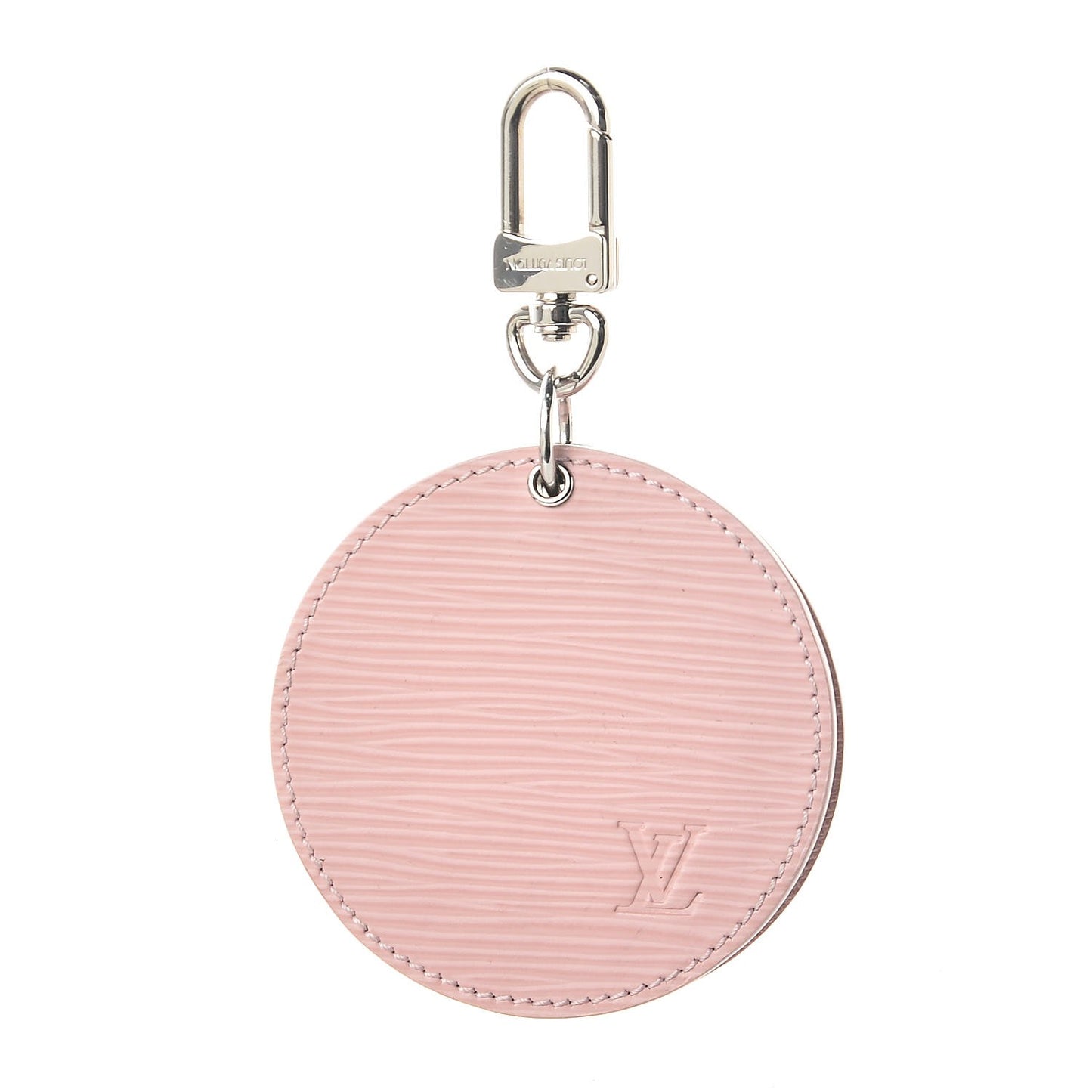 Epi Mirror Bag Charm Key Holder Rose Ballerine