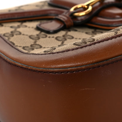 Gucci Monogram Medium Lady Web Shoulder Bag Beige Cuir 9 of 24