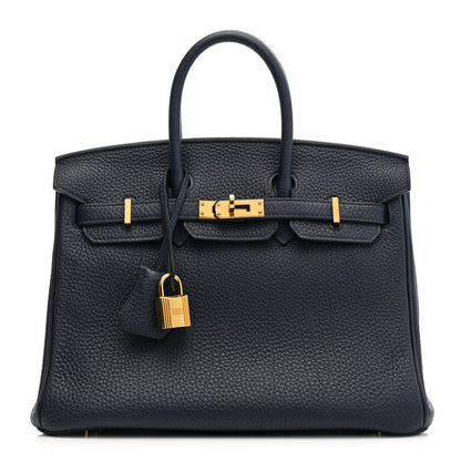 Hermes Togo Birkin 25 Bleu Nuit 1 of 21