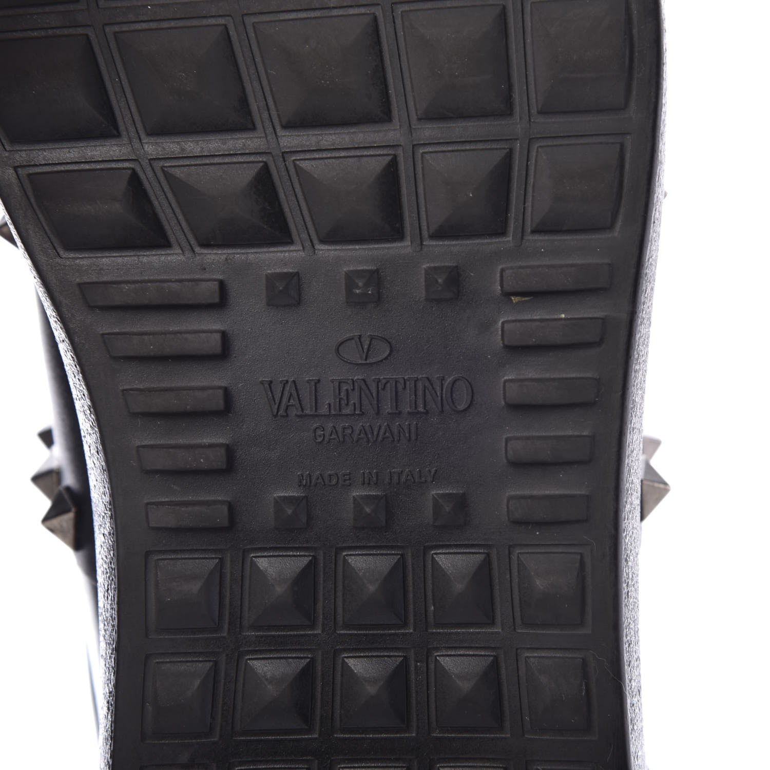 Valentino Garavani Calfskin Mens Rockstud Untitled Open Sneakers 39 Black 8 of 12