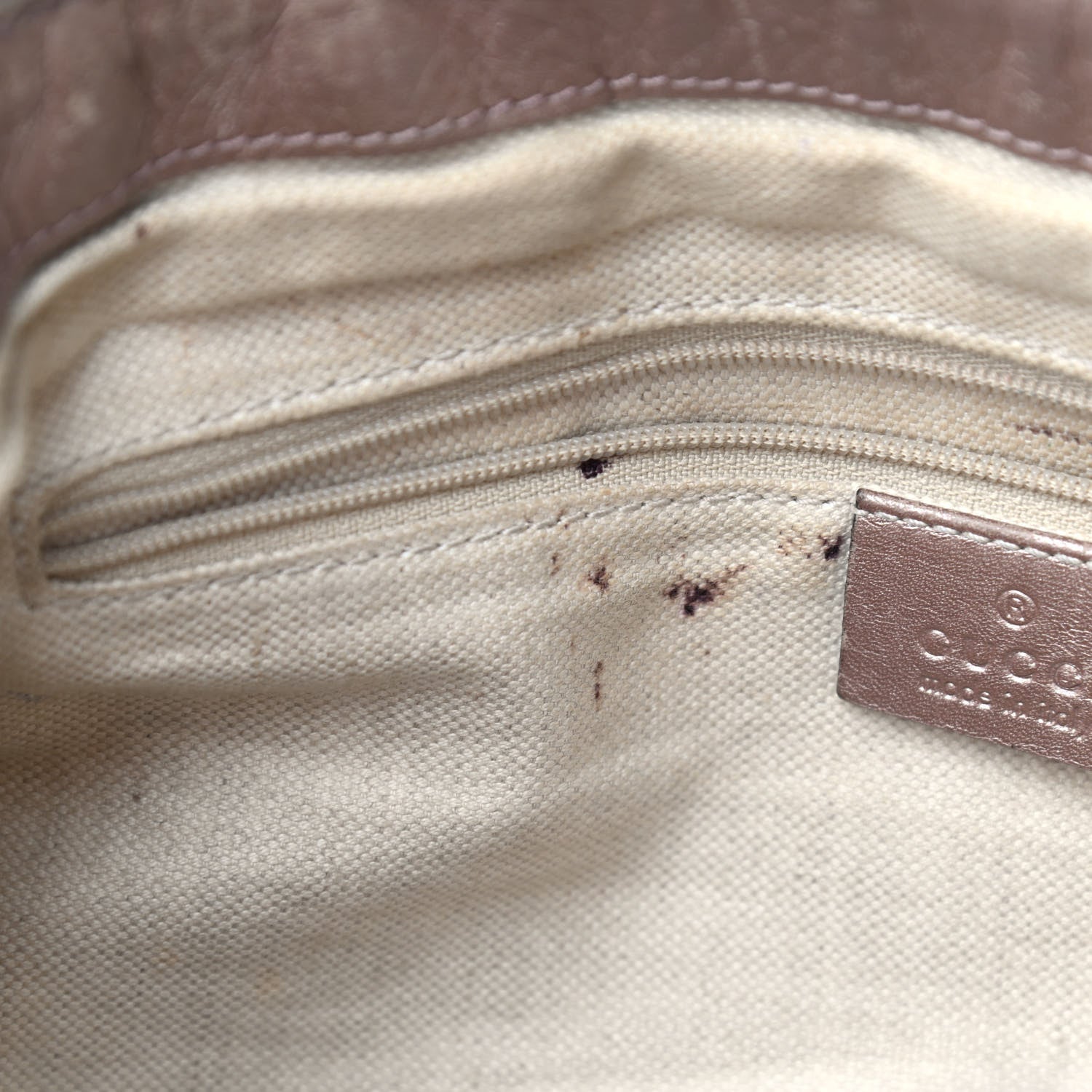 Gucci Metallic Microguccissima Medium Sukey Top Handle Bag Dark Cipria 10 of 15