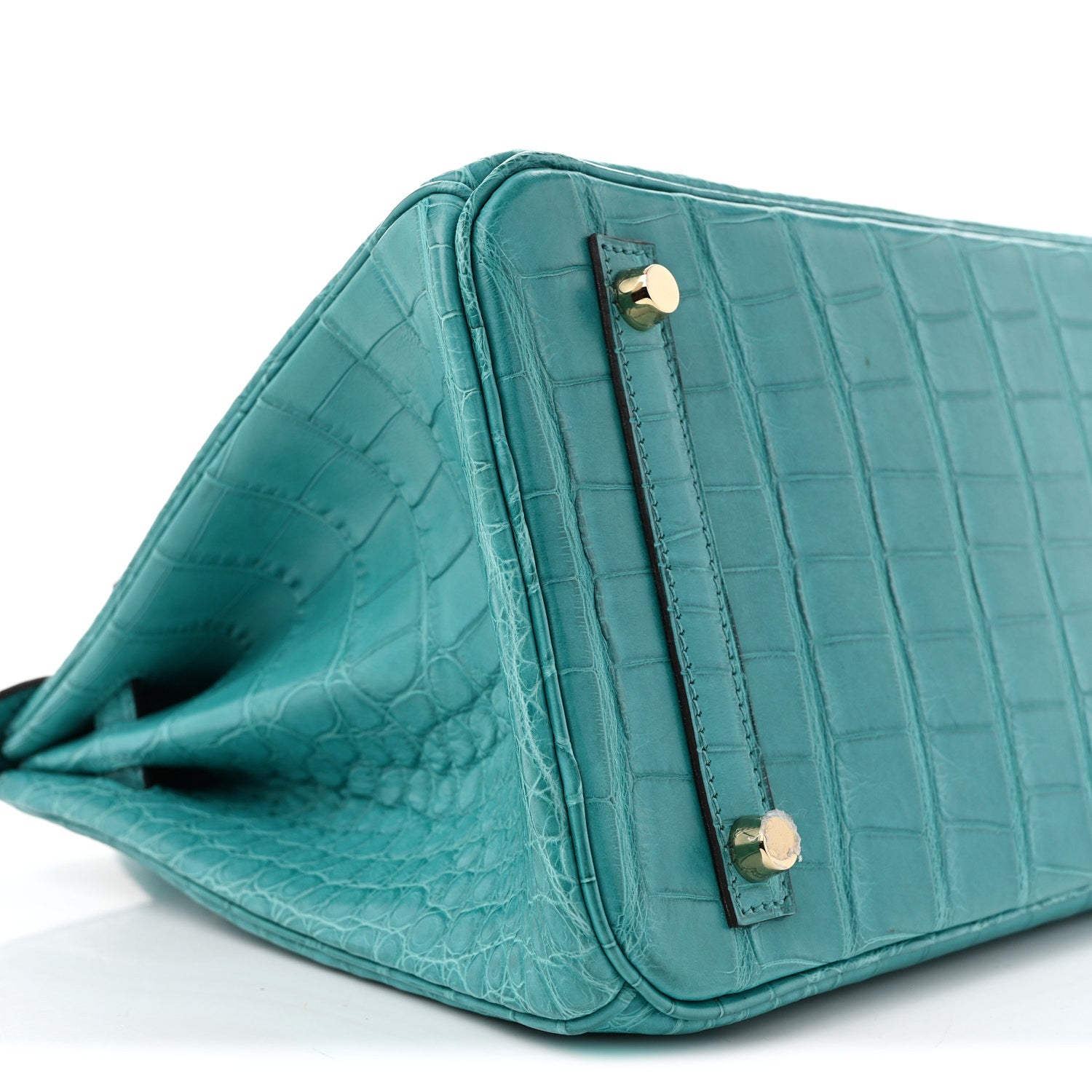 Hermes Matte Alligator Birkin 30 Bleu Paon 9 of 12