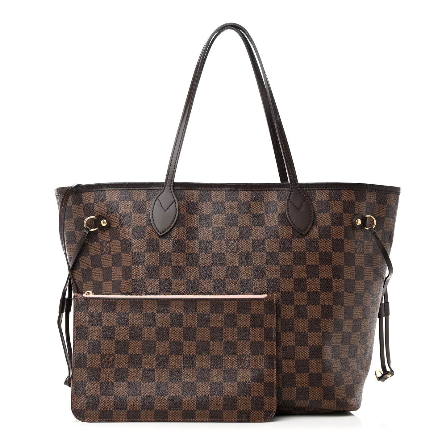 Damier Ebene Neo Neverfull MM Rose Ballerine