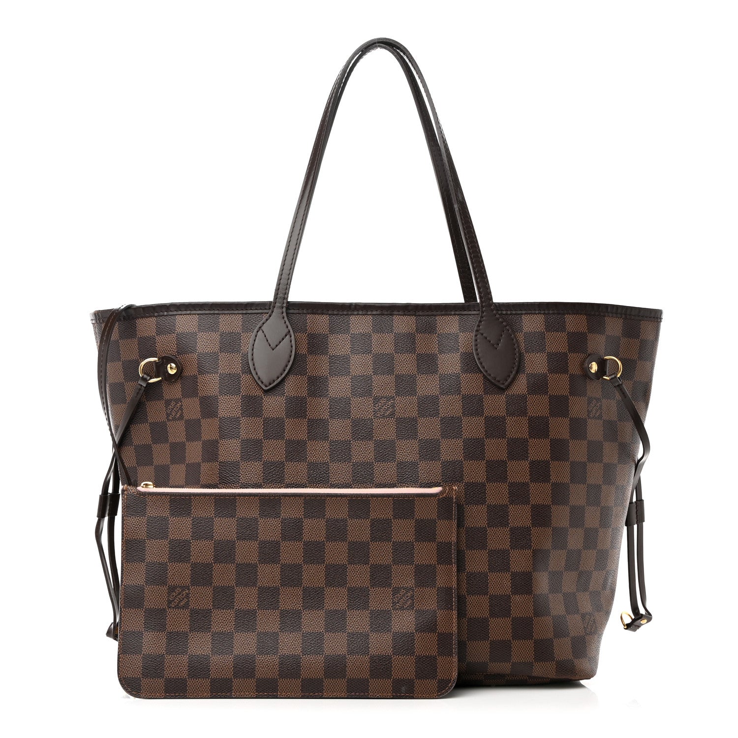 Louis Vuitton Damier Ebene Neo Neverfull MM Rose Ballerine 1 of 26