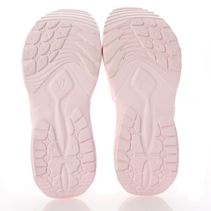 Louis Vuitton Rubber Monogram Embossed Pool 55 Flat Comfort Mule 39 Rose Clair 7 of 11