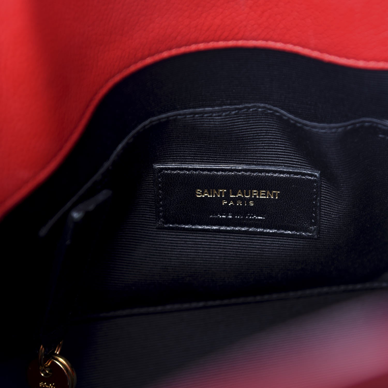 Saint Laurent Grained Calfskin Baby Sac De Jour Lipstick Red 5 of 8