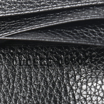 Gucci Grainy Calfskin Zumi Chain Card Case Wallet Black 7 of 7