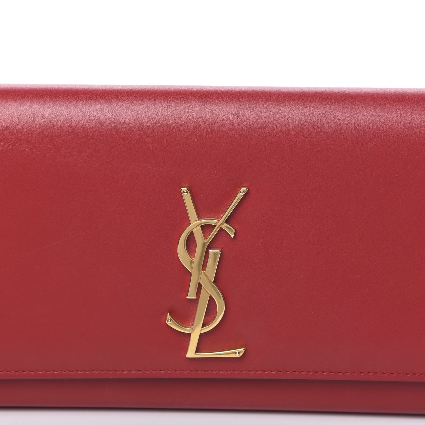 Calfskin Monogram Cassandre Clutch Rouge Orient