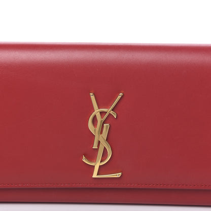 Saint Laurent Calfskin Monogram Cassandre Clutch Rouge Orient 8 of 12