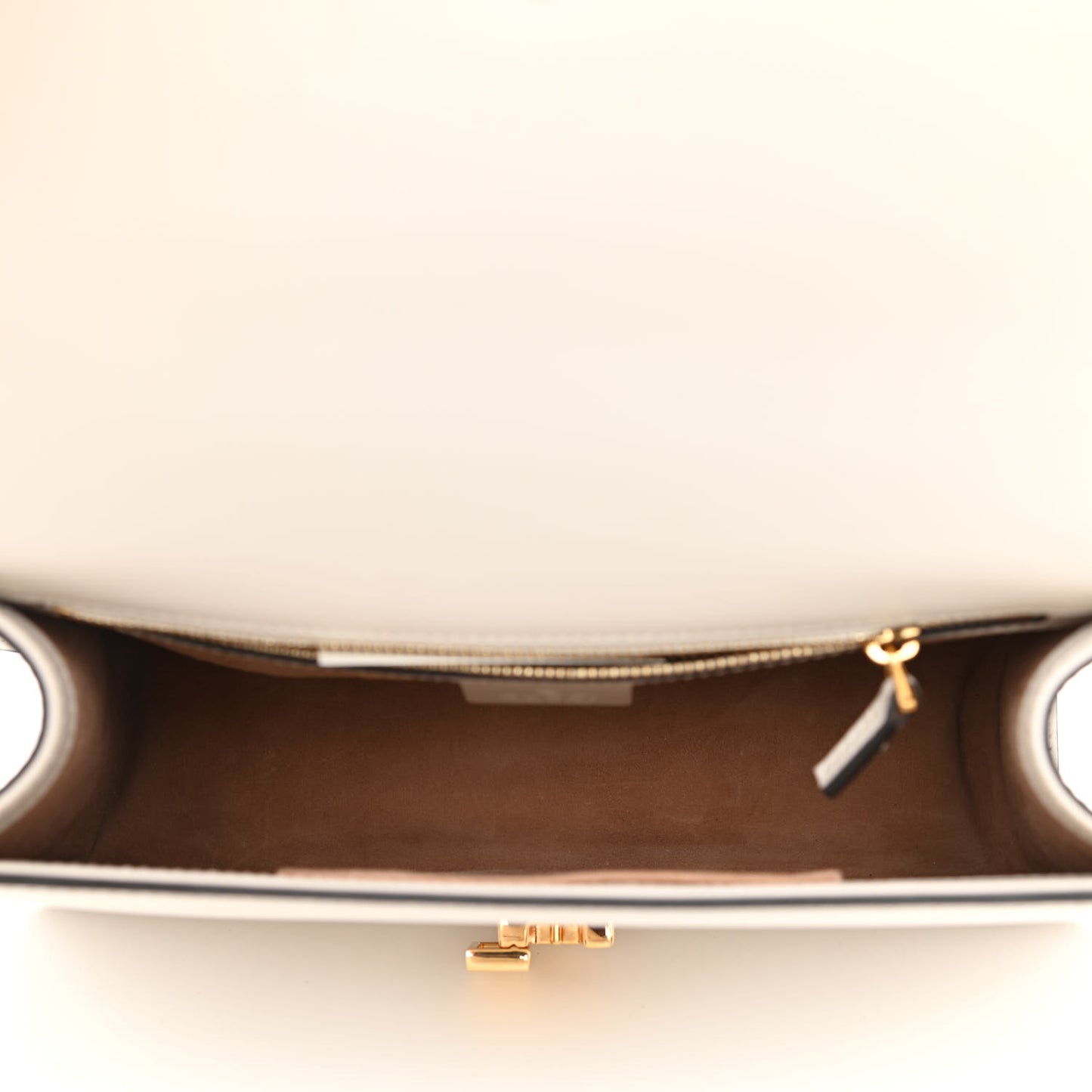 Calfskin Small Sylvie Shoulder Bag Off White