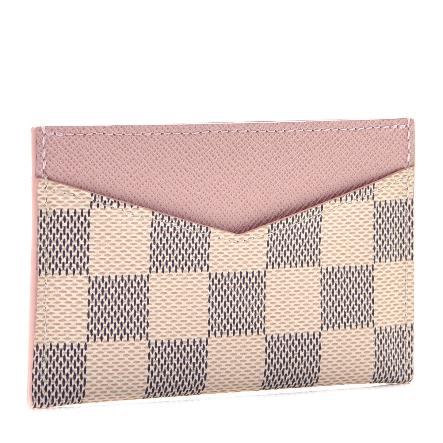 Damier Azur Daily Card Holder Rose Ballerine