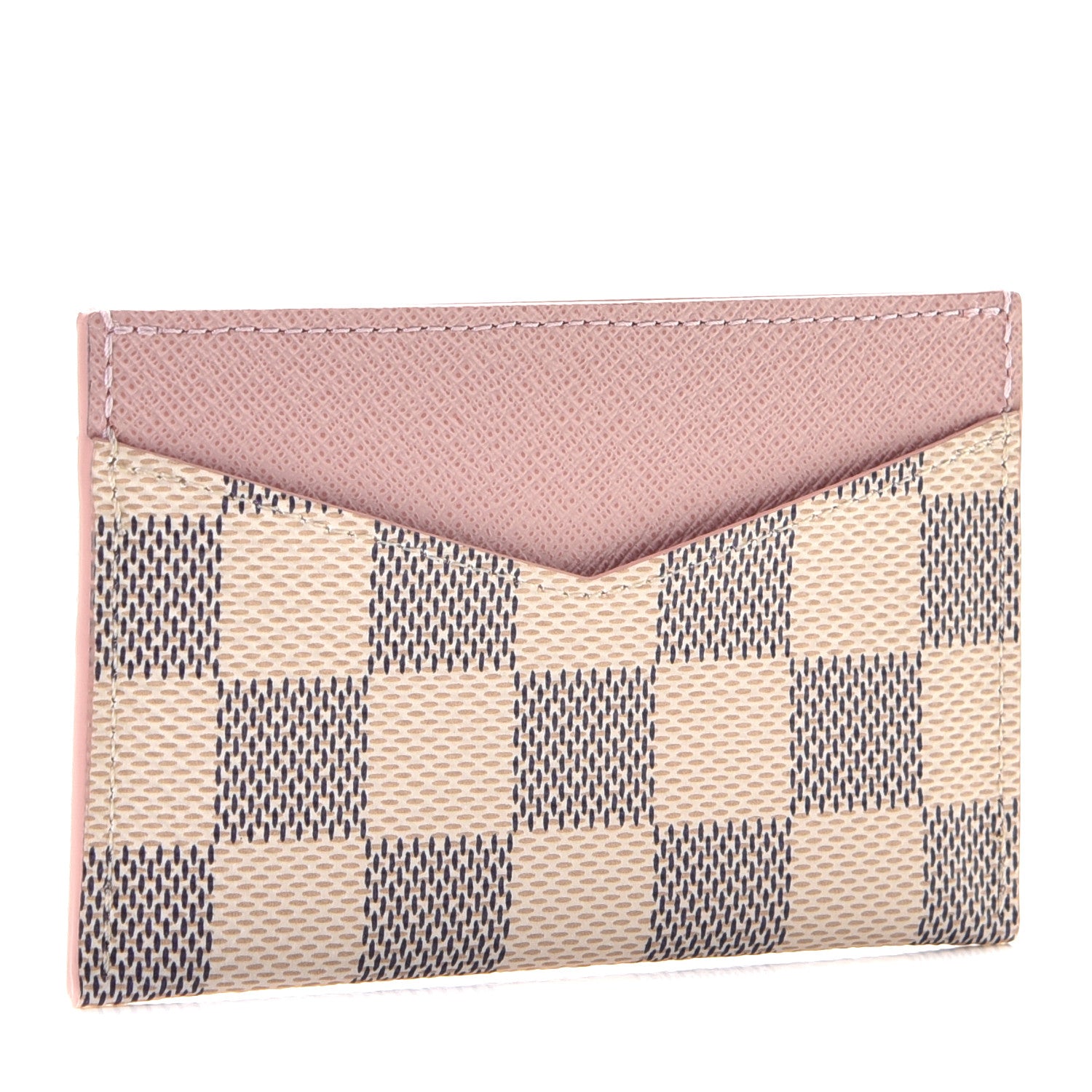 Louis Vuitton Damier Azur Daily Card Holder Rose Ballerine 2 of 7