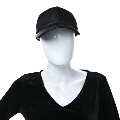 Louis Vuitton Calfskin Monogram Shadow Baseball Cap Black 2 of 9