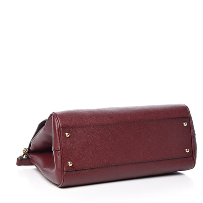 Dolce & Gabbana Dauphine Large Miss Sicily Satchel Burgundy 5 of 13
