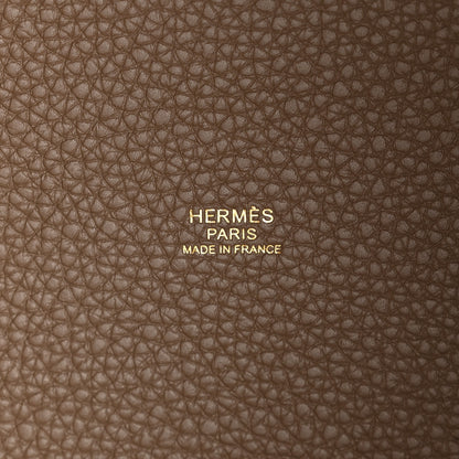 Hermes Taurillon Clemence Picotin Lock 18 PM Etoupe 6 of 10