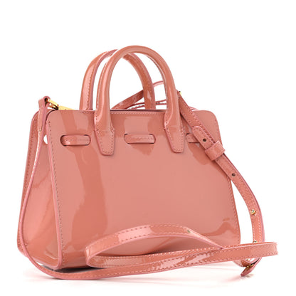 Mansur Gavriel Patent Mini Mini Sun Bag Blush 3 of 9