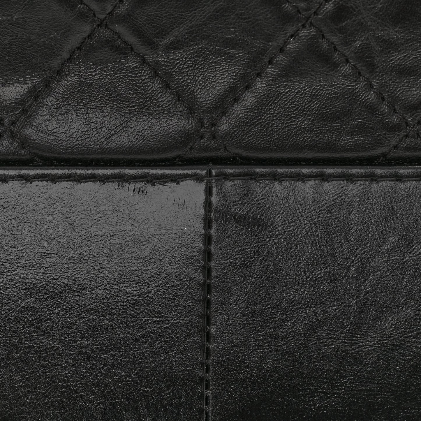 Aged Calfskin Quilted Medium Gabrielle Hobo Black