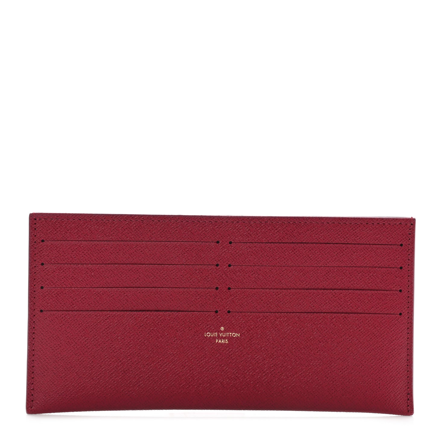 Calfskin Felicie Card Holder Insert Fuchsia