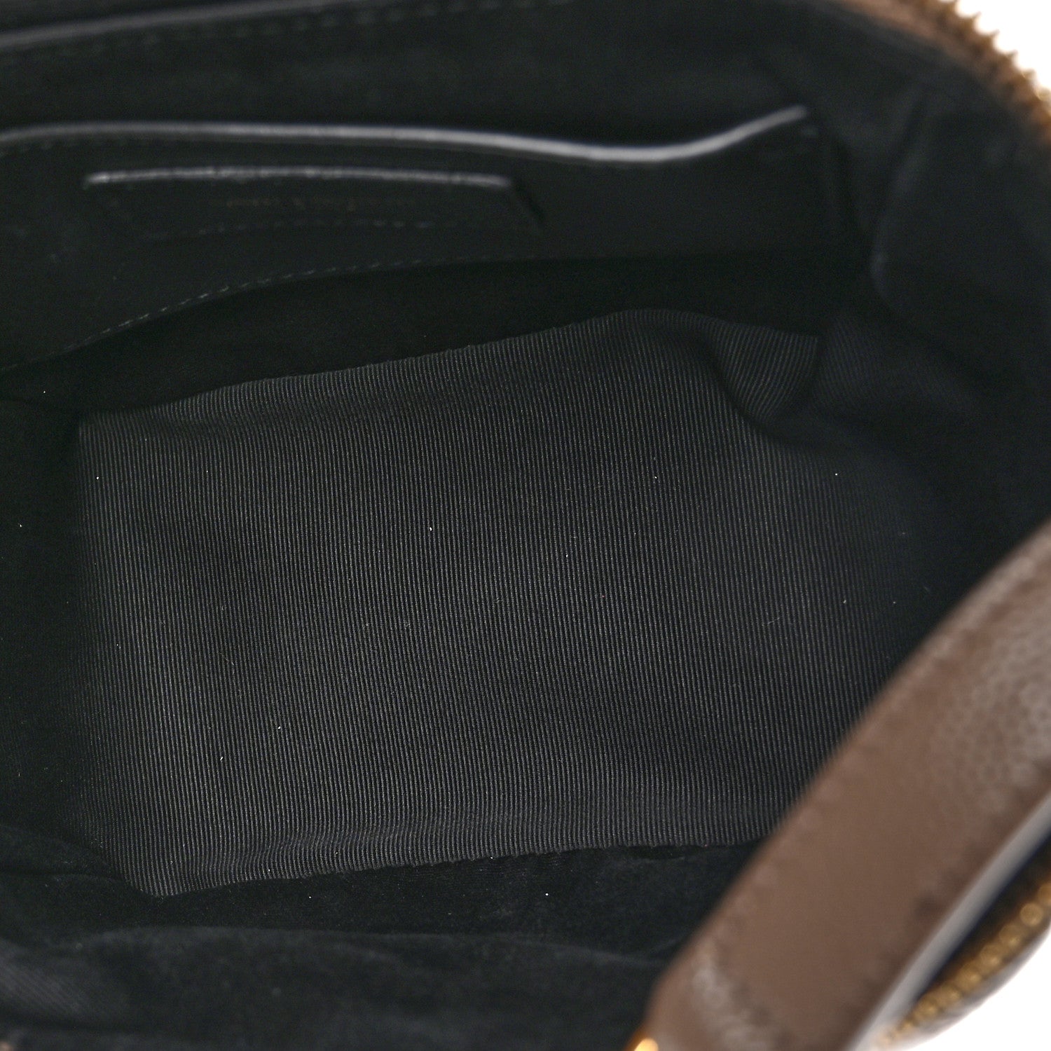 Saint Laurent Grain de Poudre Quilted 80's Vanity Bag Dark Beige 5 of 10