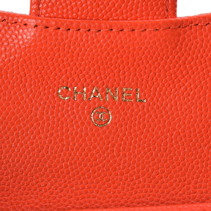 Chanel Caviar Quilted Flap Card Holder Dark Red 7 of 11