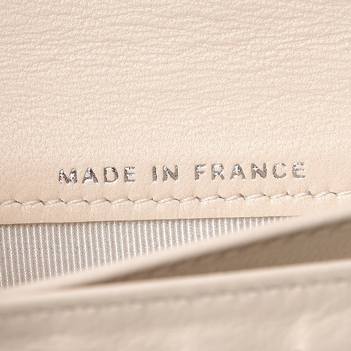 Lambskin Yen Wallet White