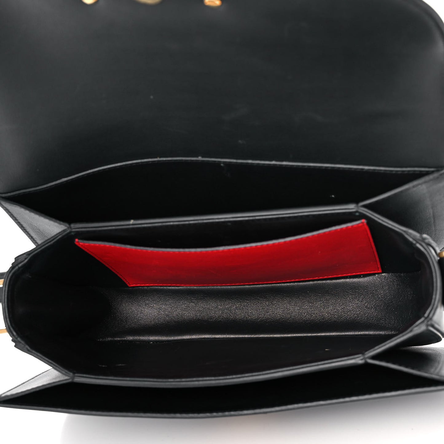 Smooth Calfskin Supervee Shoulder Bag Black