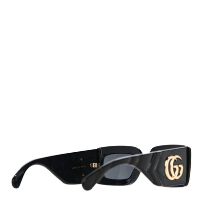 Gucci Acetate Rectangular Sunglasses GG0811S Black 3 of 7