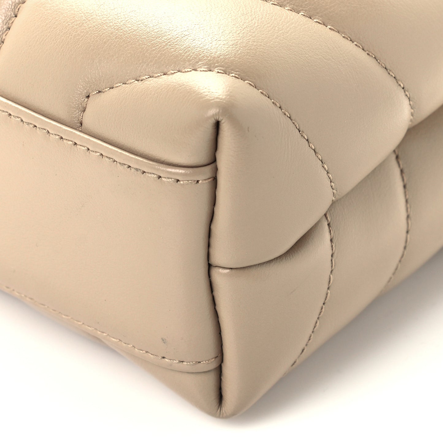 Calfskin Y Quilted Monogram Toy Loulou Crossbody Bag Dark Beige