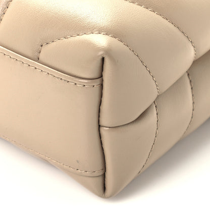 Saint Laurent Calfskin Y Quilted Monogram Toy Loulou Crossbody Bag Dark Beige 11 of 11