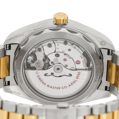 Omega Stainless Steel 18K Moonshine Gold 41mm Seamaster Aqua Terra 150M Chronometer Automatic Watch Black 220.20.41.21.01.001 4 of 5