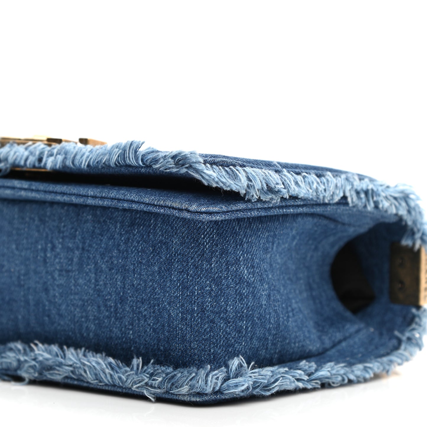 Denim Patchwork Small Boy Flap Blue