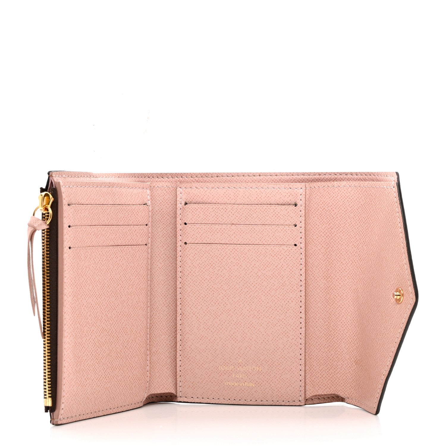 Louis Vuitton Damier Ebene Victorine Wallet Rose Ballerine 5 of 7