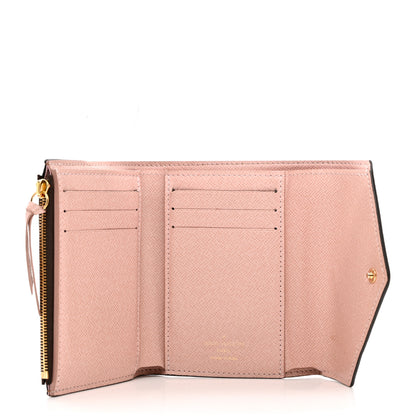 Louis Vuitton Damier Ebene Victorine Wallet Rose Ballerine 5 of 7
