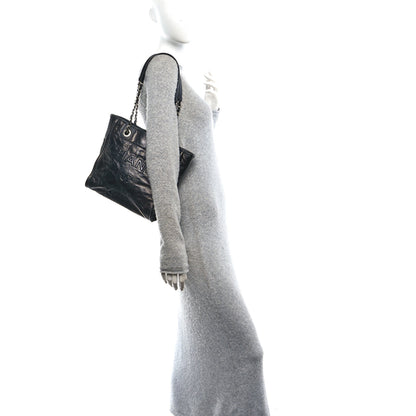 Chanel Glazed Calfskin Mini Deauville Tote Black 2 of 10