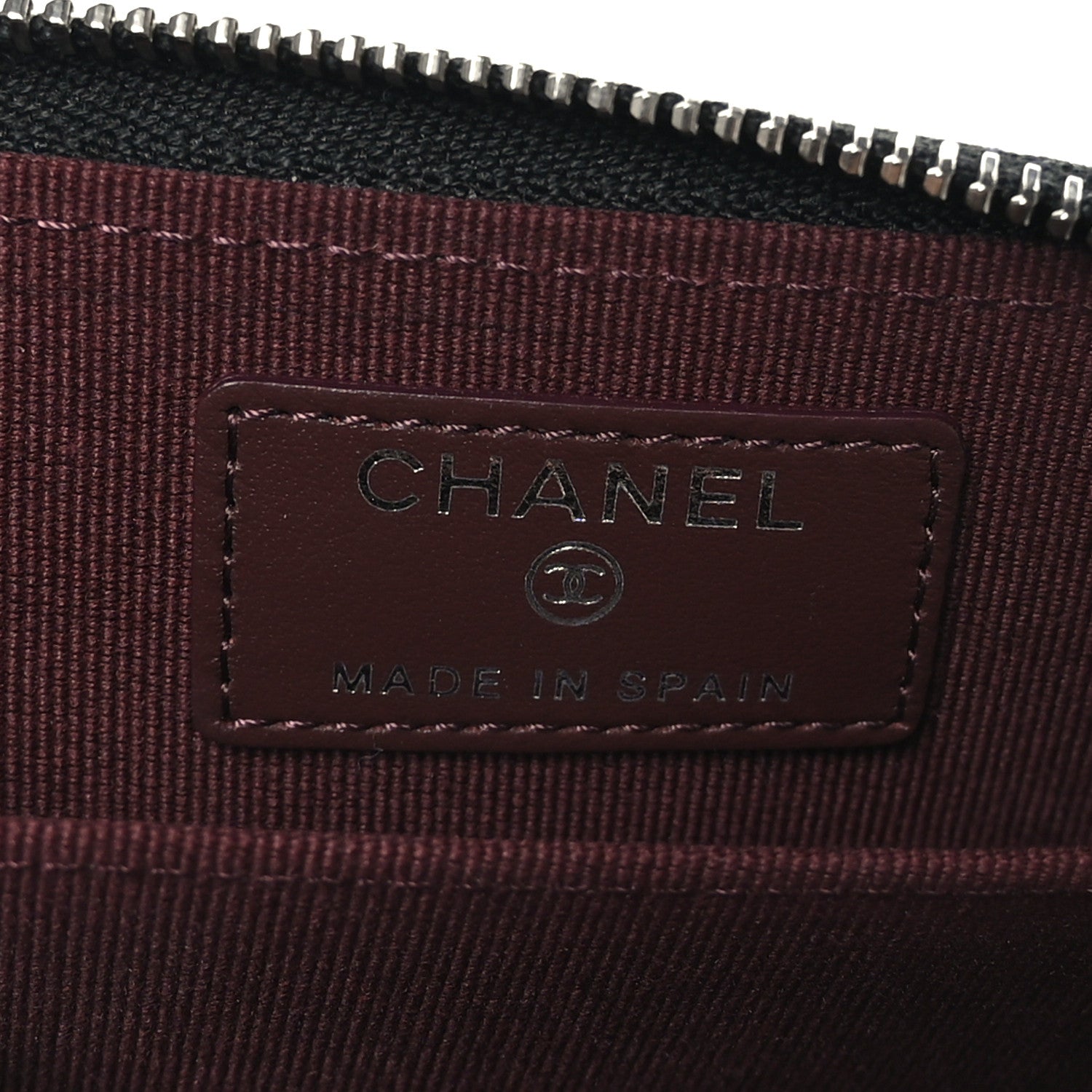 Chanel Caviar Quilted Zip Coin Purse Black 6 of 7
