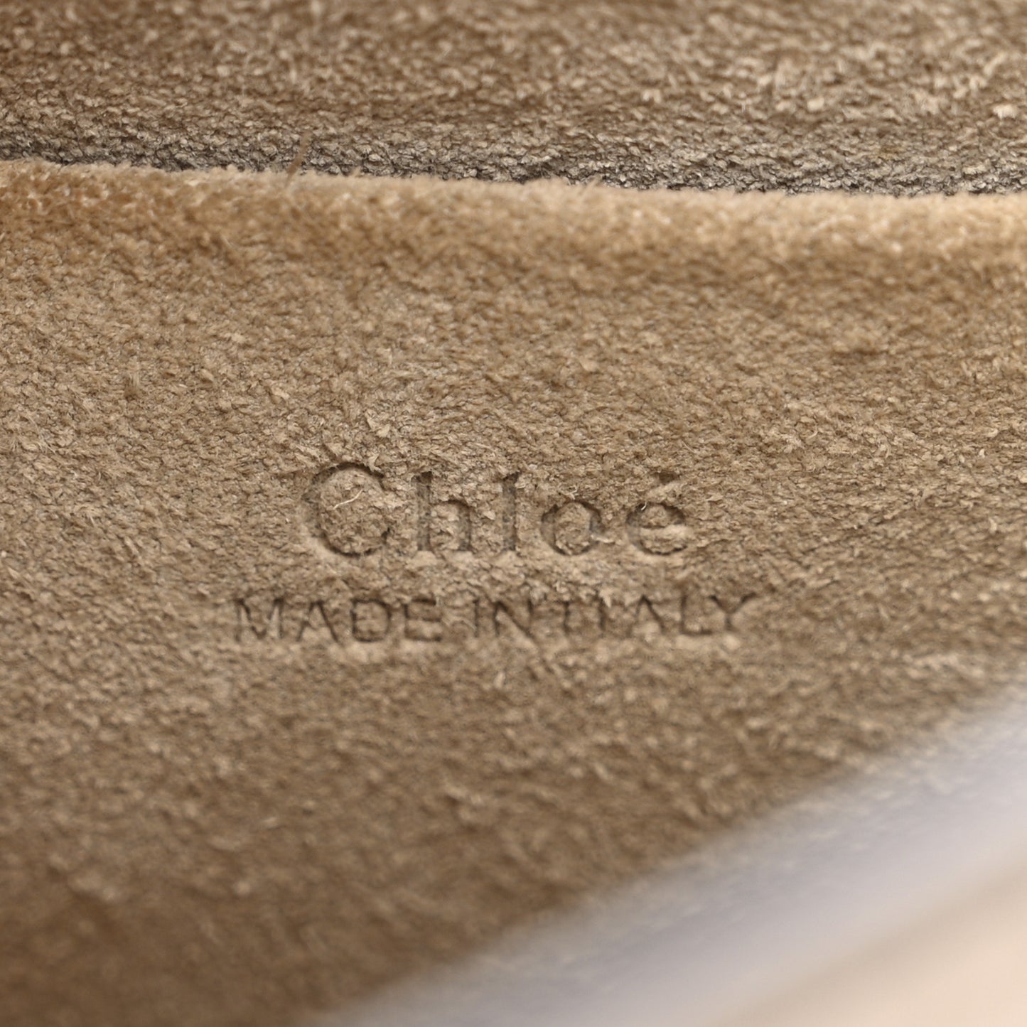Calfskin Suede Small Nile Bracelet Bag Motty Grey
