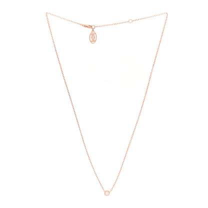 Cartier 18K Pink Gold Diamond SM D'Amour Pendant Necklace 3 of 7