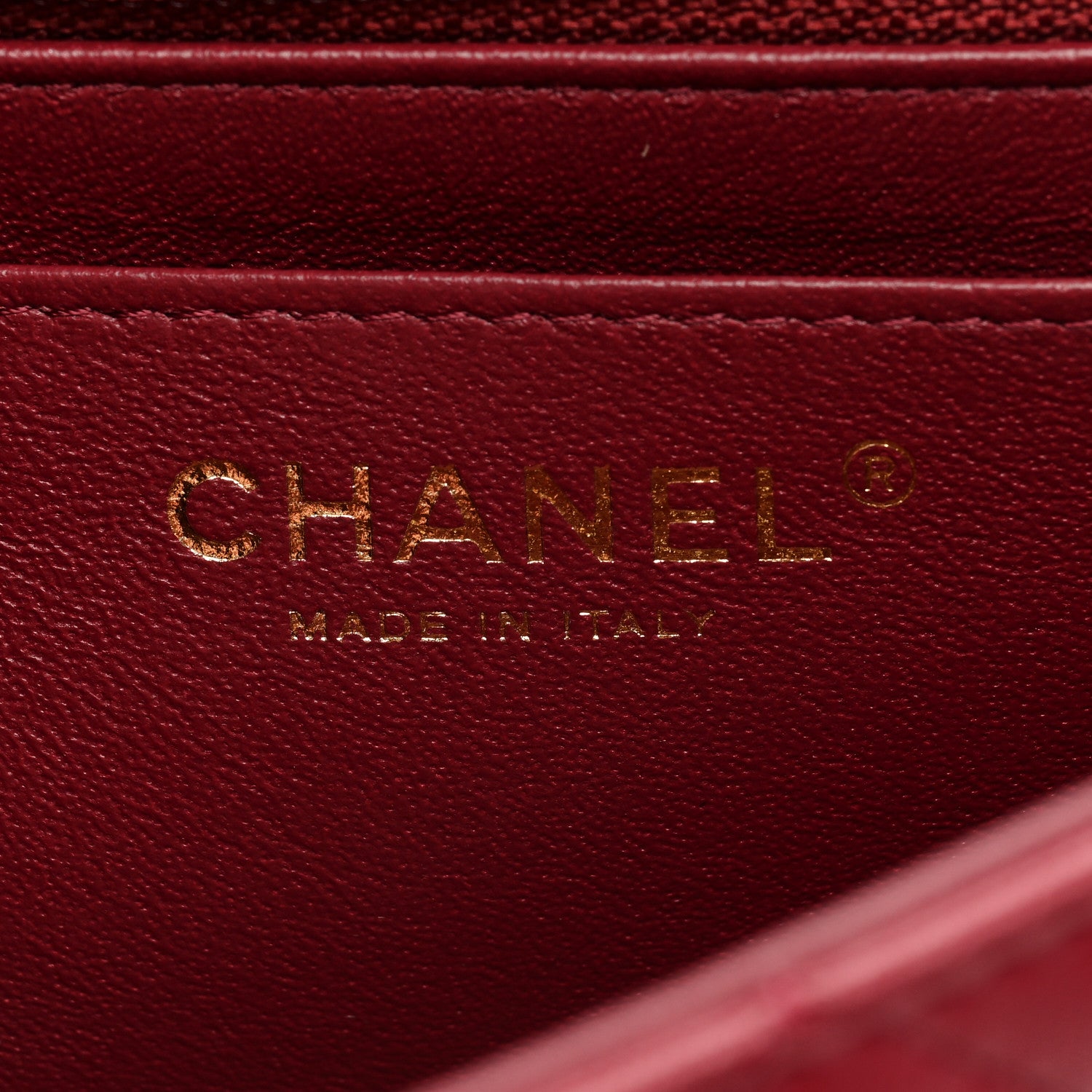 Chanel Lambskin Quilted Mini Rectangular Flap Burgundy 6 of 10